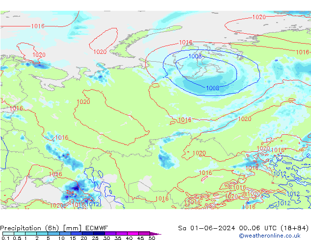 Z500/Rain (+SLP)/Z850 ECMWF Sa 01.06.2024 06 UTC