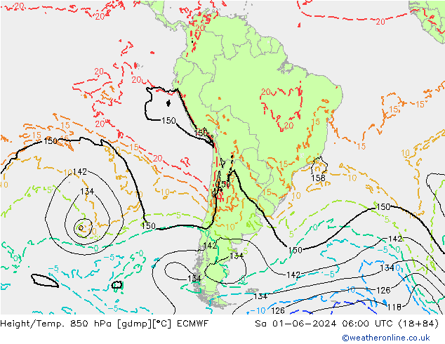 Z500/Rain (+SLP)/Z850 ECMWF sáb 01.06.2024 06 UTC