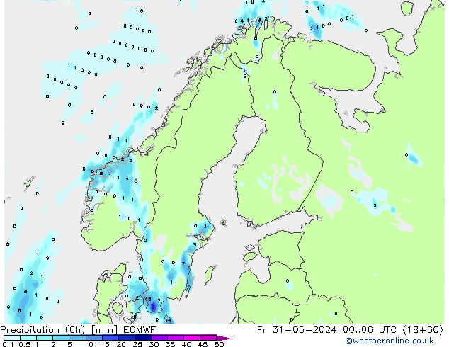 Z500/Yağmur (+YB)/Z850 ECMWF Cu 31.05.2024 06 UTC