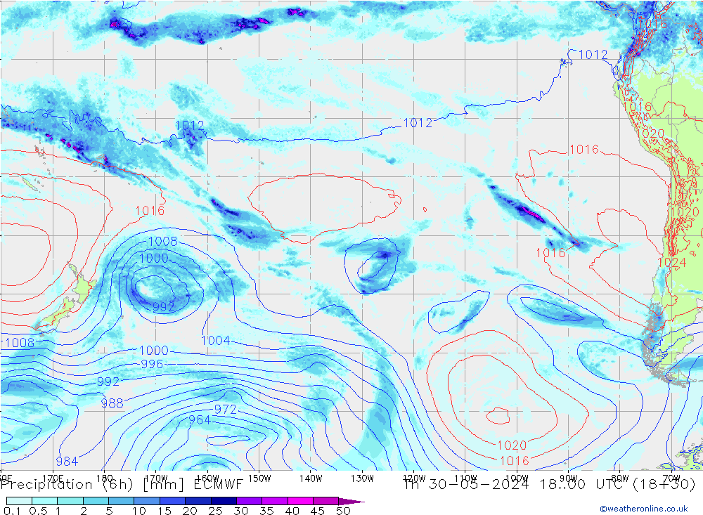 Nied. akkumuliert (6Std) ECMWF Do 30.05.2024 00 UTC