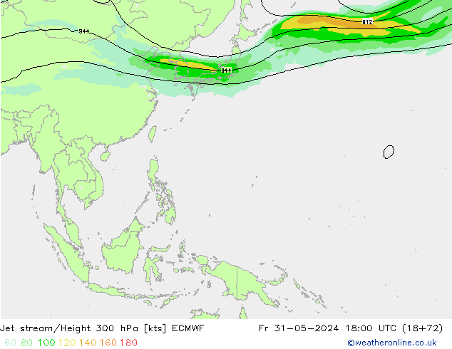 Courant-jet ECMWF ven 31.05.2024 18 UTC