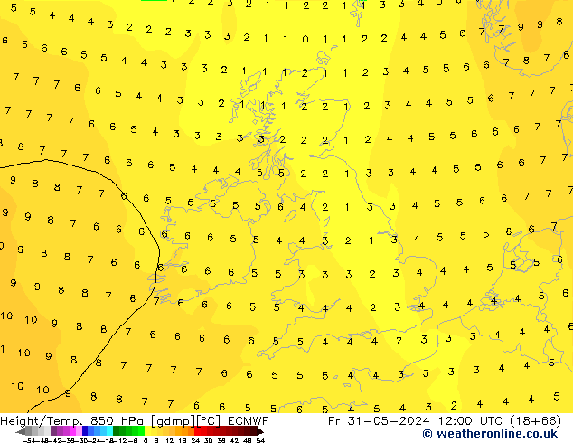 Z500/Regen(+SLP)/Z850 ECMWF vr 31.05.2024 12 UTC