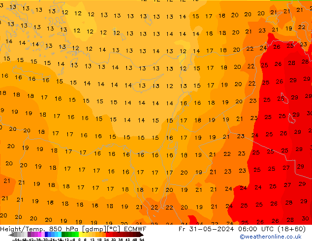 Z500/Rain (+SLP)/Z850 ECMWF пт 31.05.2024 06 UTC