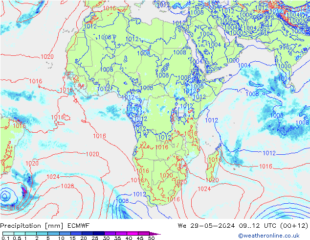 Yağış ECMWF Çar 29.05.2024 12 UTC