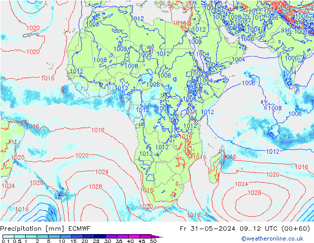 Yağış ECMWF Cu 31.05.2024 12 UTC