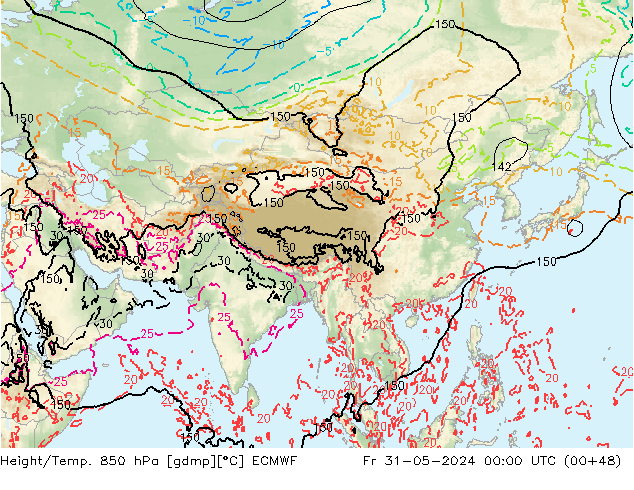 Z500/Rain (+SLP)/Z850 ECMWF pt. 31.05.2024 00 UTC