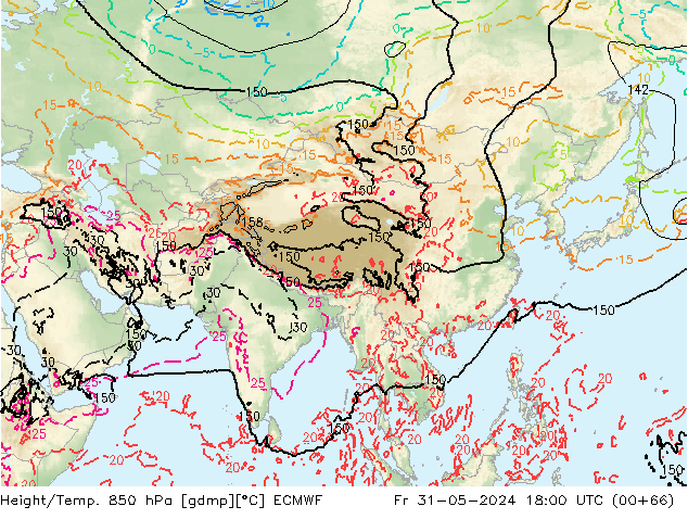 Z500/Rain (+SLP)/Z850 ECMWF пт 31.05.2024 18 UTC