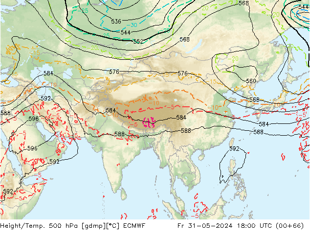 Z500/Rain (+SLP)/Z850 ECMWF пт 31.05.2024 18 UTC