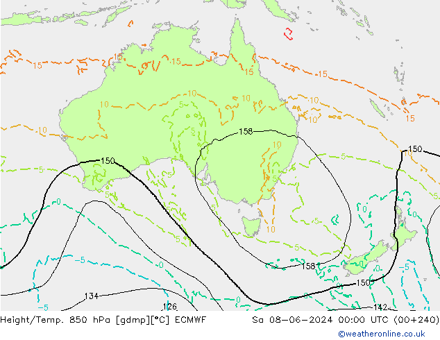 Z500/Rain (+SLP)/Z850 ECMWF Sáb 08.06.2024 00 UTC