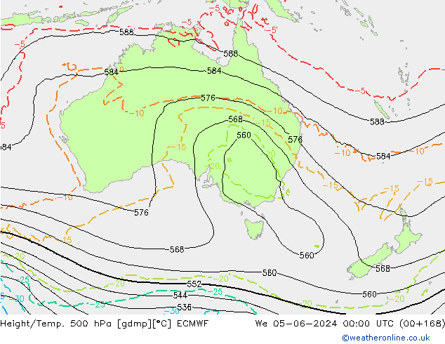 Z500/Rain (+SLP)/Z850 ECMWF śro. 05.06.2024 00 UTC