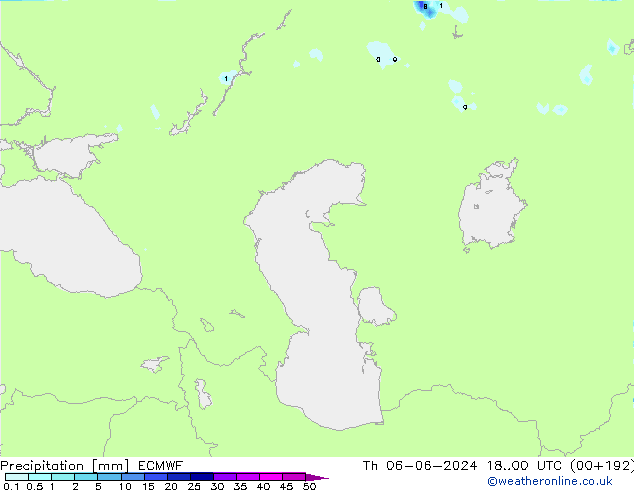 precipitação ECMWF Qui 06.06.2024 00 UTC