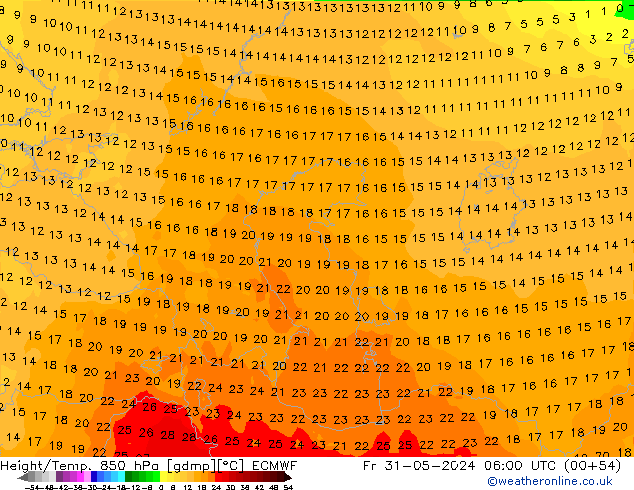 Z500/Rain (+SLP)/Z850 ECMWF Sex 31.05.2024 06 UTC