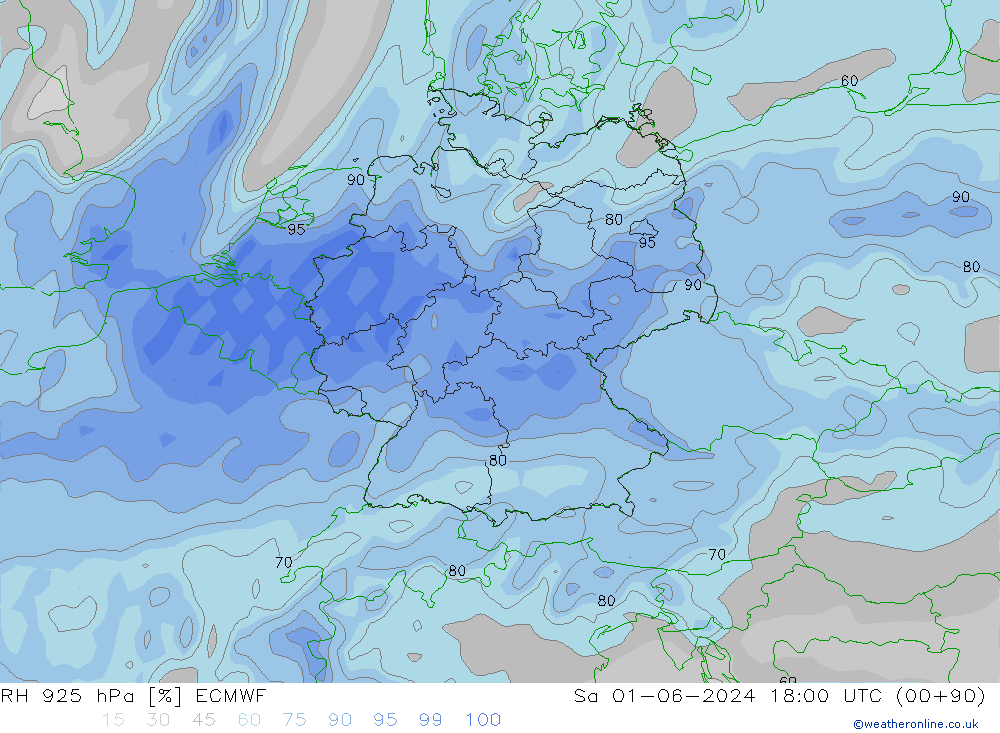 RV 925 hPa ECMWF za 01.06.2024 18 UTC