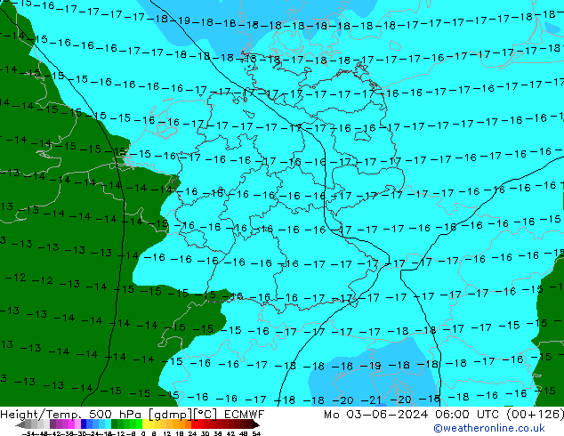 Z500/Rain (+SLP)/Z850 ECMWF Seg 03.06.2024 06 UTC