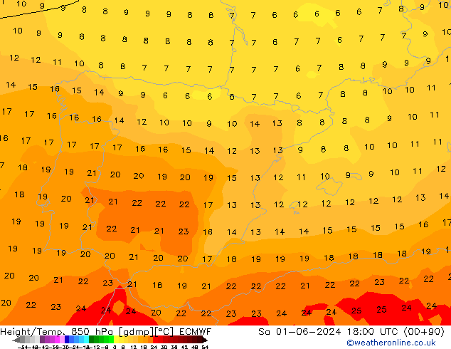 Z500/Rain (+SLP)/Z850 ECMWF  01.06.2024 18 UTC