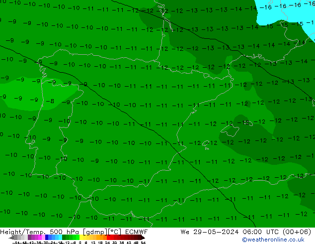 Z500/Rain (+SLP)/Z850 ECMWF ср 29.05.2024 06 UTC