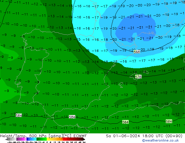 Z500/Rain (+SLP)/Z850 ECMWF  01.06.2024 18 UTC