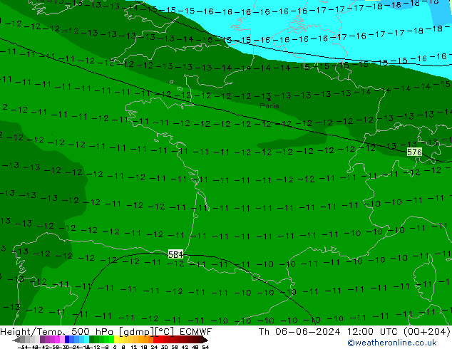 Z500/Regen(+SLP)/Z850 ECMWF do 06.06.2024 12 UTC