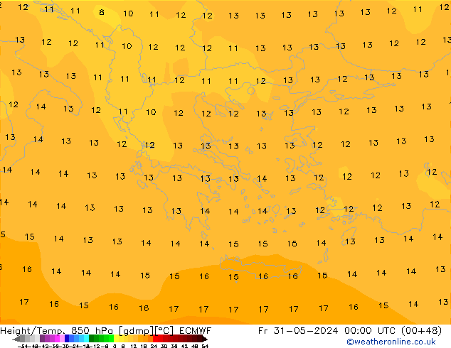 Z500/Rain (+SLP)/Z850 ECMWF пт 31.05.2024 00 UTC