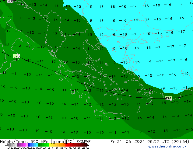 Z500/Rain (+SLP)/Z850 ECMWF Sex 31.05.2024 06 UTC