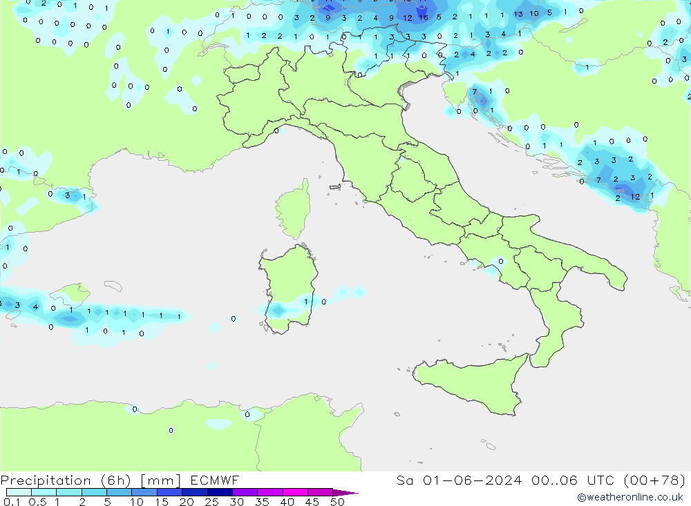 Z500/Regen(+SLP)/Z850 ECMWF za 01.06.2024 06 UTC