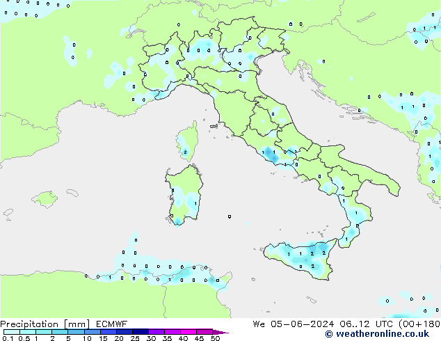 Précipitation ECMWF mer 05.06.2024 12 UTC