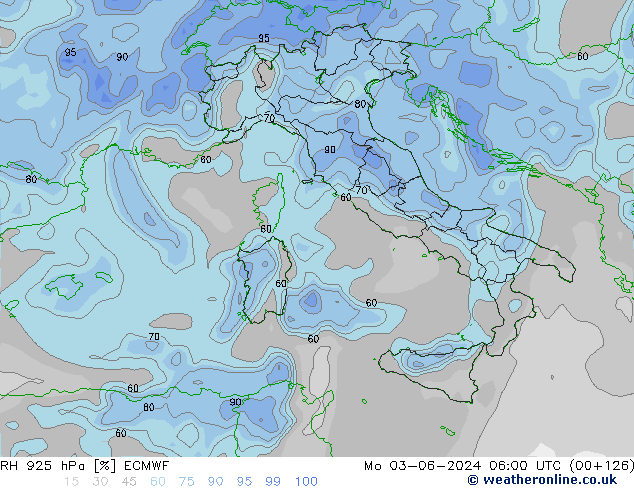 RH 925 hPa ECMWF  03.06.2024 06 UTC