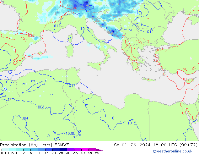 Z500/Regen(+SLP)/Z850 ECMWF za 01.06.2024 00 UTC