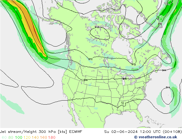 джет ECMWF Вс 02.06.2024 12 UTC