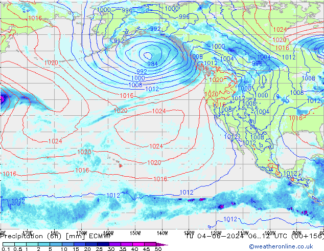 Z500/Rain (+SLP)/Z850 ECMWF Ter 04.06.2024 12 UTC