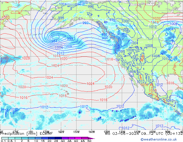 Yağış ECMWF Pzt 03.06.2024 12 UTC