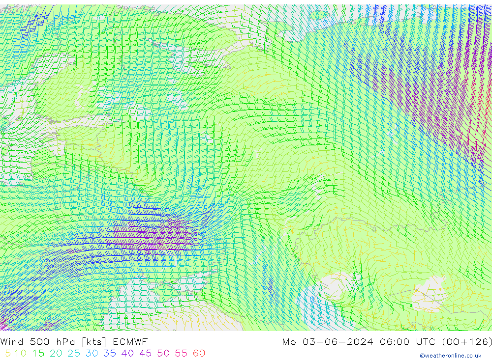  500 hPa ECMWF  03.06.2024 06 UTC