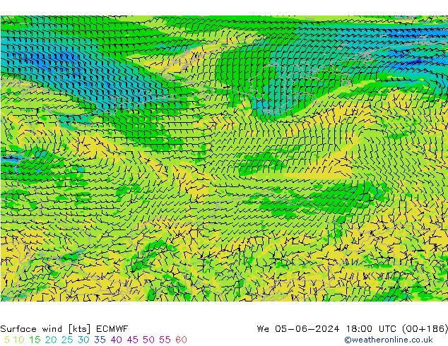 Surface wind ECMWF St 05.06.2024 18 UTC