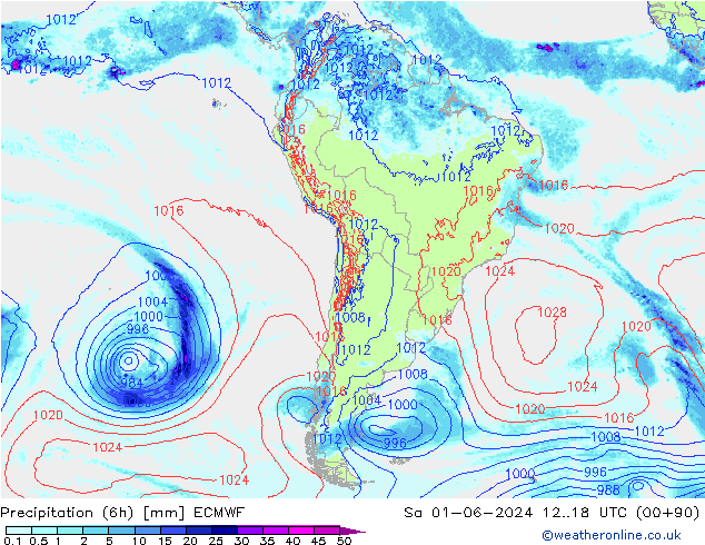 Z500/Rain (+SLP)/Z850 ECMWF  01.06.2024 18 UTC