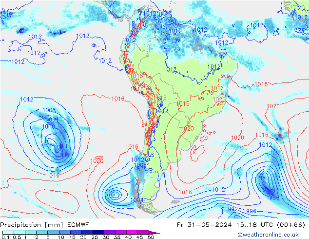Niederschlag ECMWF Fr 31.05.2024 18 UTC
