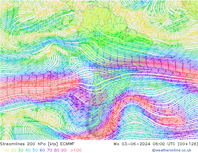  200 hPa ECMWF  03.06.2024 06 UTC
