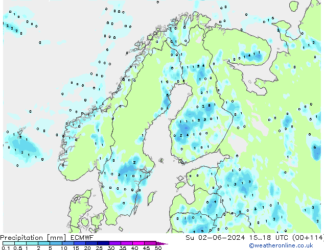 precipitação ECMWF Dom 02.06.2024 18 UTC