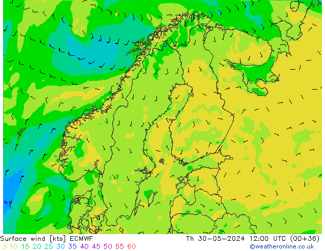  10 m ECMWF  30.05.2024 12 UTC