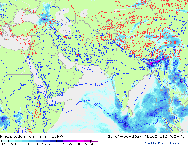 Z500/Regen(+SLP)/Z850 ECMWF za 01.06.2024 00 UTC