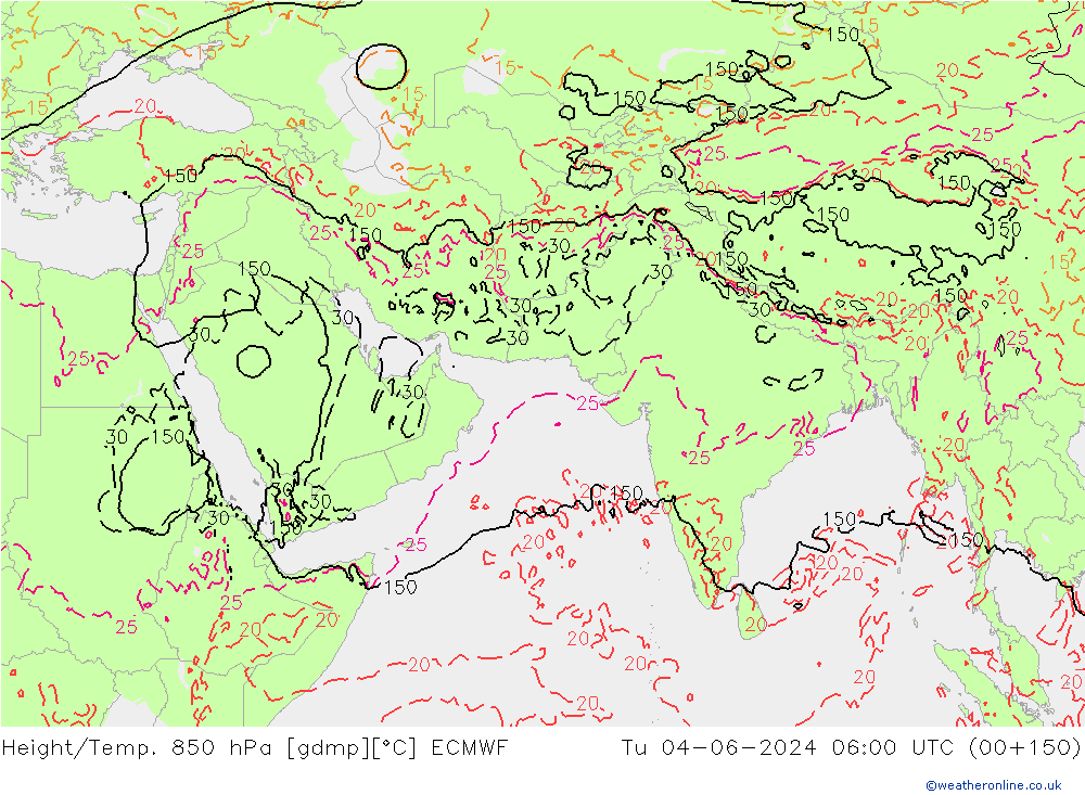 Z500/Rain (+SLP)/Z850 ECMWF  04.06.2024 06 UTC