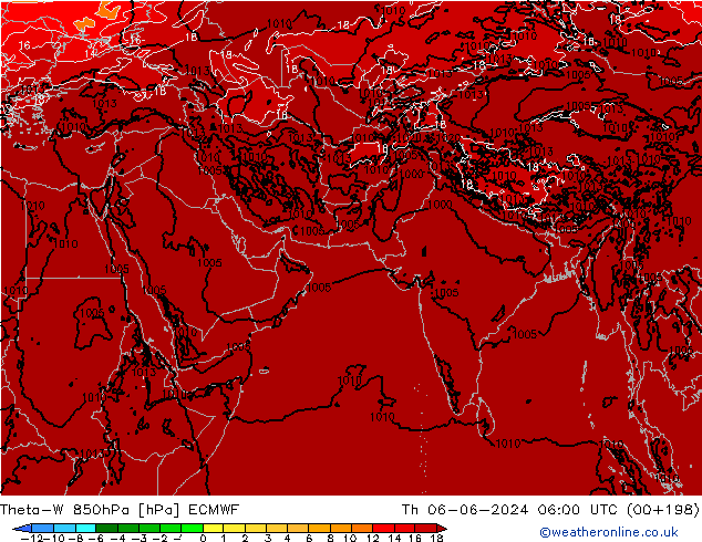 Theta-W 850hPa ECMWF Th 06.06.2024 06 UTC