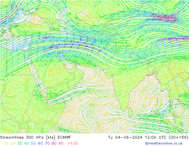  300 hPa ECMWF  04.06.2024 12 UTC