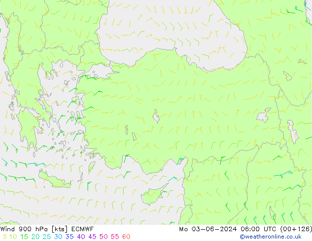 Wind 900 hPa ECMWF Mo 03.06.2024 06 UTC