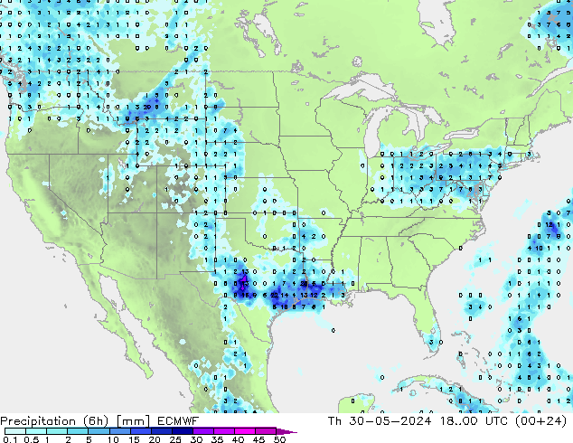 Z500/Regen(+SLP)/Z850 ECMWF do 30.05.2024 00 UTC