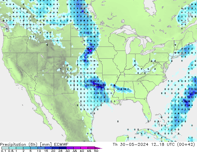 Z500/Rain (+SLP)/Z850 ECMWF  30.05.2024 18 UTC