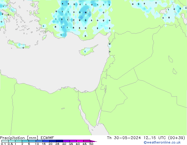 precipitação ECMWF Qui 30.05.2024 15 UTC