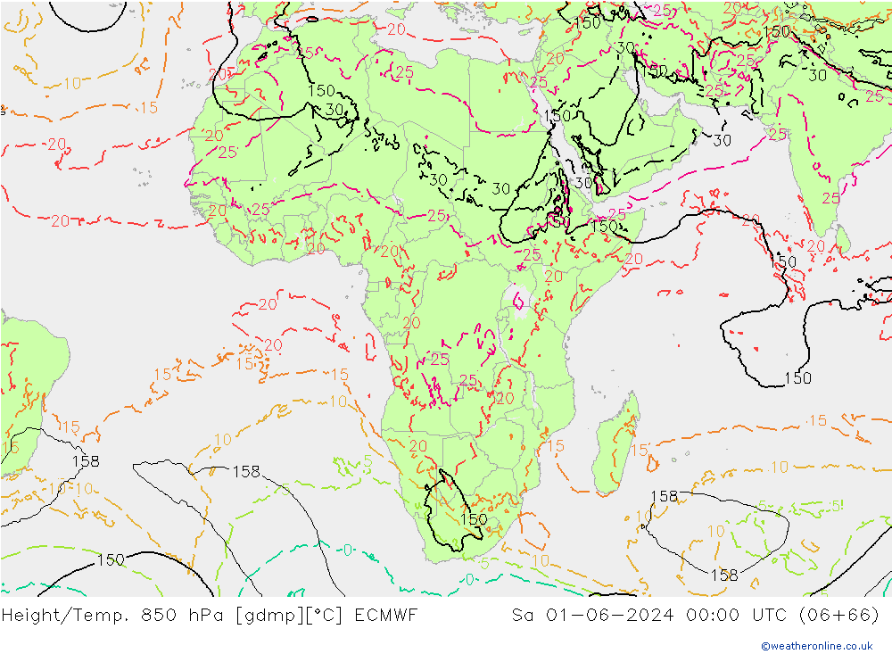 Z500/Rain (+SLP)/Z850 ECMWF Sa 01.06.2024 00 UTC