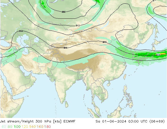 джет ECMWF сб 01.06.2024 03 UTC