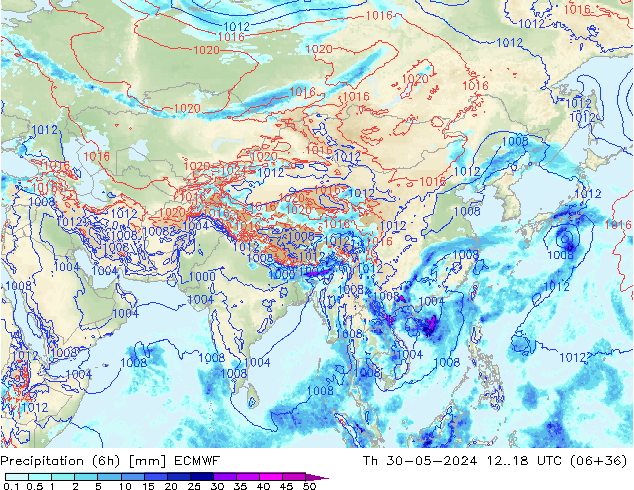 Z500/Regen(+SLP)/Z850 ECMWF do 30.05.2024 18 UTC