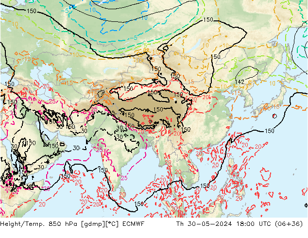 Z500/Regen(+SLP)/Z850 ECMWF do 30.05.2024 18 UTC